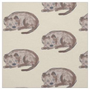 Slapende hond Illustratie Stof