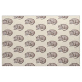 Slapende hond Illustratie Stof (Fat Quarter)