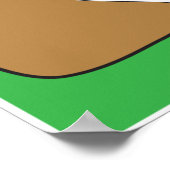 Slapende hond in een hondenhuis poster (Hoek)