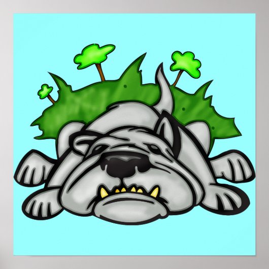 Slapende hond poster (Voorkant)