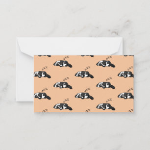 Slapende hond ZZZ English Springer Spaniel Pet Notitiekaartje