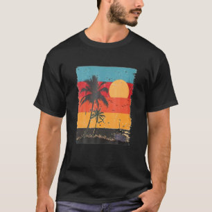 Slapende Hunk Kat Rend Vintage Kleur Relaxed T-shirt