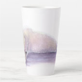 Slapende Ijsbeer van Molly Harrison Latte Mok (Voorkant)