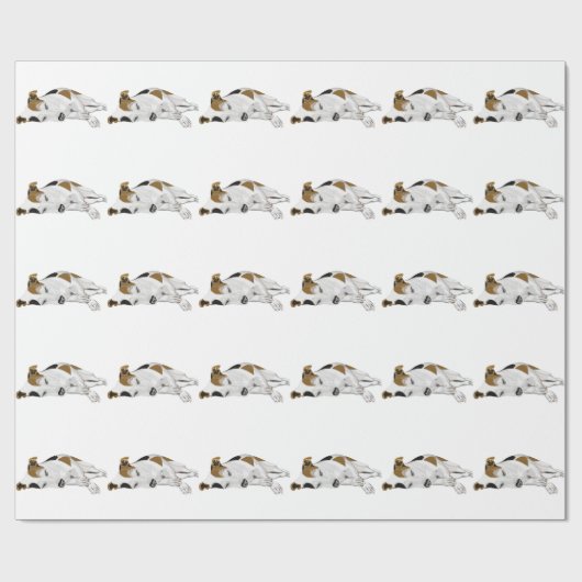 Slapende Jack Russell Cadeaupapier (Vlak)