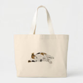 Slapende Jack Russell Grote Tote Bag (Voorkant)