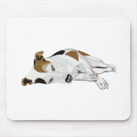 Slapende Jack Russell Muismat (Voorkant)