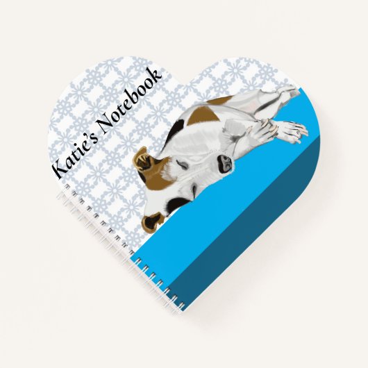 Slapende Jack Russell Notitieboek (Voorkant)