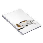 Slapende Jack Russell Notitieboek (Rechterzijde)