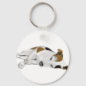 Slapende Jack Russell Sleutelhanger (Achterkant)