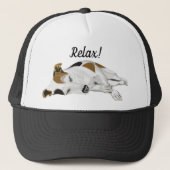 Slapende Jack Russell Trucker Pet (Voorkant)