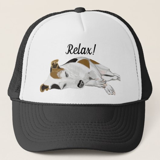 Slapende Jack Russell Trucker Pet (Voorkant)