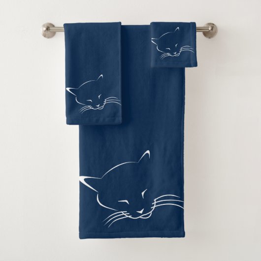 Slapende kat bad handdoek (Insitu)