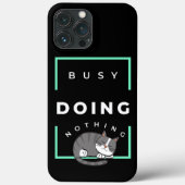 SLAPENDE KAT BEZIG MET NIETS DOEN Case-Mate iPhone CASE (Achterkant)