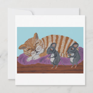 Slapende Kat en Stiekeme Muizen  Kaart