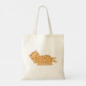 Slapende kat met zogende kittens tote bag (Achterkant)