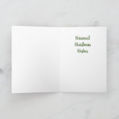 Slapende kat, muis, teddybeer feestdagen kaart (Binnen)