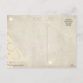 Slapende kat naast de Fireplace op kerst Feestdagenkaart (Achterkant)