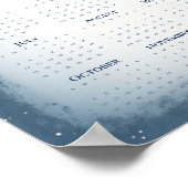 Slapende Kat op de Maan 2026 Agenda Droomachtig  Poster (Hoek)