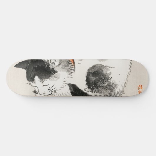 Slapende Kat Persoonlijk Skateboard (Horizontaal)