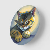 Slapende kat ronde klok (Hoek)