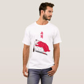 Slapende Kat Tuna Sushi T-shirt (Voorkant volledig)