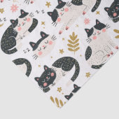 Slapende katten tissuepapier (Detail)