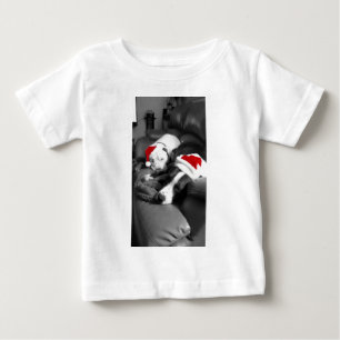 slapende kerstfeestdagen puppies schattige santa