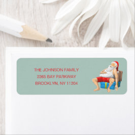 Slapende Kerstman Etiket