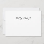Slapende Kerstman Gelukkig Kerstfeest Plat Kaart (Achterkant)