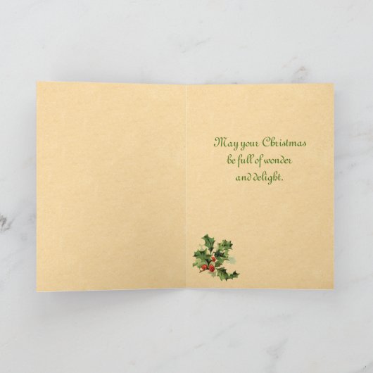  slapende kerstman Kaart (Binnen)