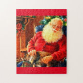 Slapende Kerstman Legpuzzel (Verticaal)