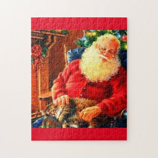 Slapende Kerstman Legpuzzel (Verticaal)