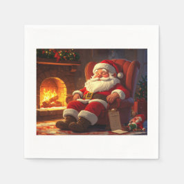 Slapende Kerstman Servet