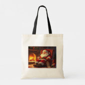 Slapende Kerstman Tote Bag (Achterkant)
