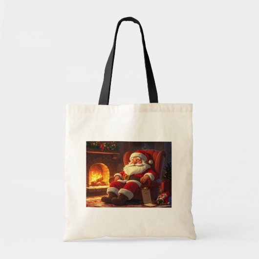 Slapende Kerstman Tote Bag (Voorkant)