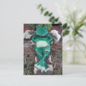 Slapende kikker die gewoon wat over jou praat briefkaart (Staand voorkant)