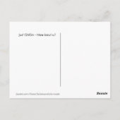 Slapende kikker die gewoon wat over jou praat briefkaart (Achterkant)