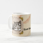 Slapende Kitten Koffiemok (Voorkant links)