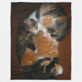 Slapende kittens fleece deken (Voorkant)