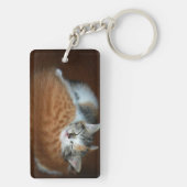 Slapende kittens sleutelhanger (achterkant)