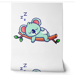Slapende koala behang