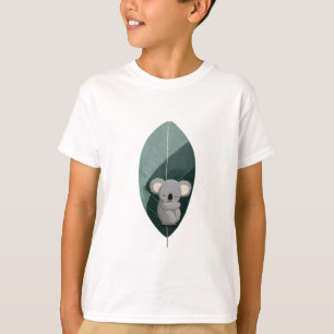 Slapende Koala Eucalyptusblad Kinderen T-shirt