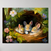 Slapende Konijntjes 2 Poster (Voorkant)