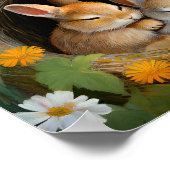 Slapende Konijntjes 3 Poster (Hoek)