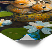 Slapende Konijntjes 4 Poster (Hoek)