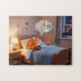 Slapende Krab Droomt Van Rijkdom En Schat Legpuzzel