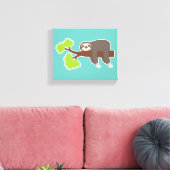 Slapende Luiaard Canvas Afdruk (Insitu (Woonkamer))