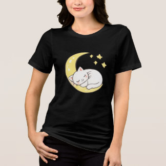 Slapende Maan Kitten Tri-Blend Shirt