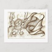 slapende meerval briefkaart (Voorkant)