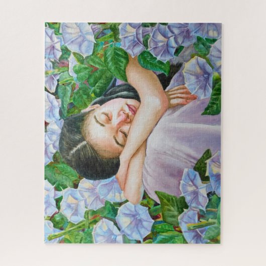 Slapende Moonflower Puzzle Legpuzzel (Verticaal)